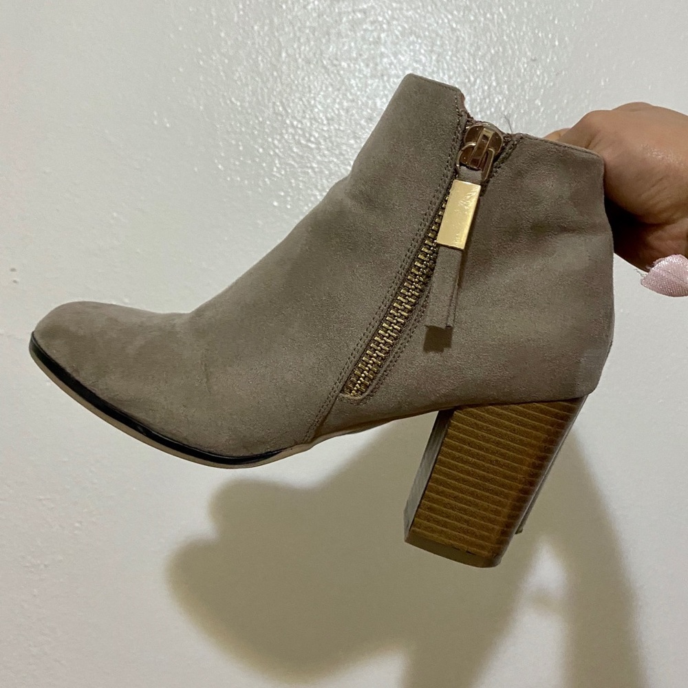 Suede Grey Booties